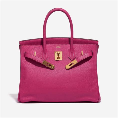 Hermes Birkin 30 Rose Shocking Mysore Chevre 